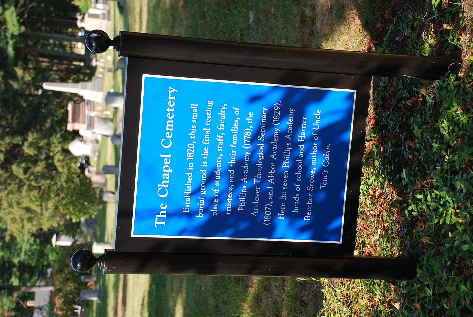 Chapel Cemetery Andover Historic Preservation